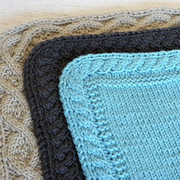 How to had a cable border to a blanket tutorial // knitting tutorial // knit tutorial // cable knit tutorial // how to add a knit border