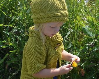 KNITTING PATTERN Baby Cardigan - Knit pattern Sweater - Knitting pattern Baby's Cardigan - Child's Cardigan