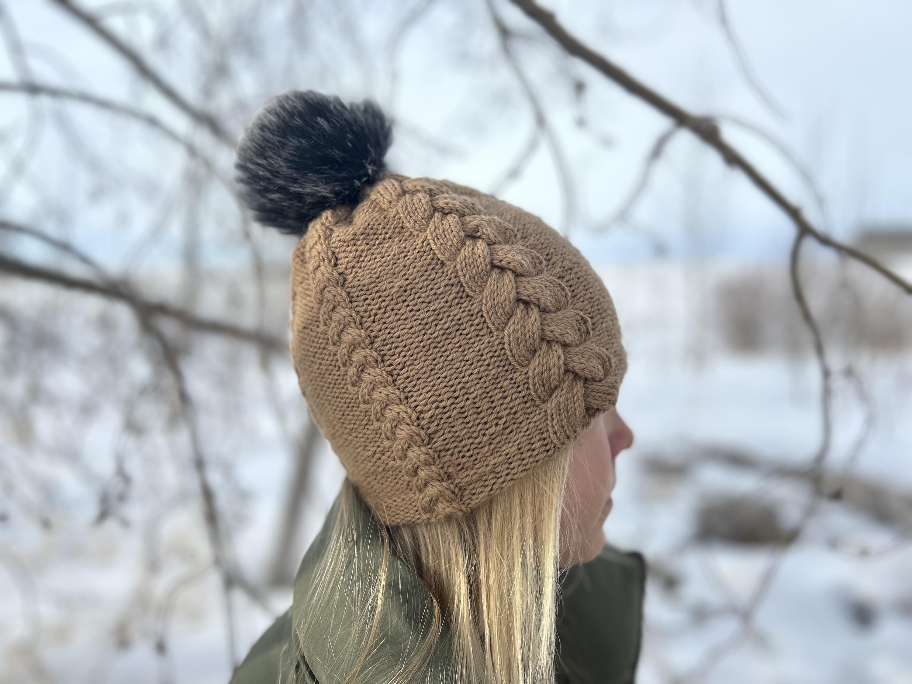 Knitting Pattern Cable Hat / Cable Hat Knit Pattern / Hat Knit Pattern ...