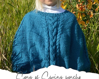 Strickanleitung PDF Poncho - Strickponcho - Strickanleitung Poncho - Kinderponcho