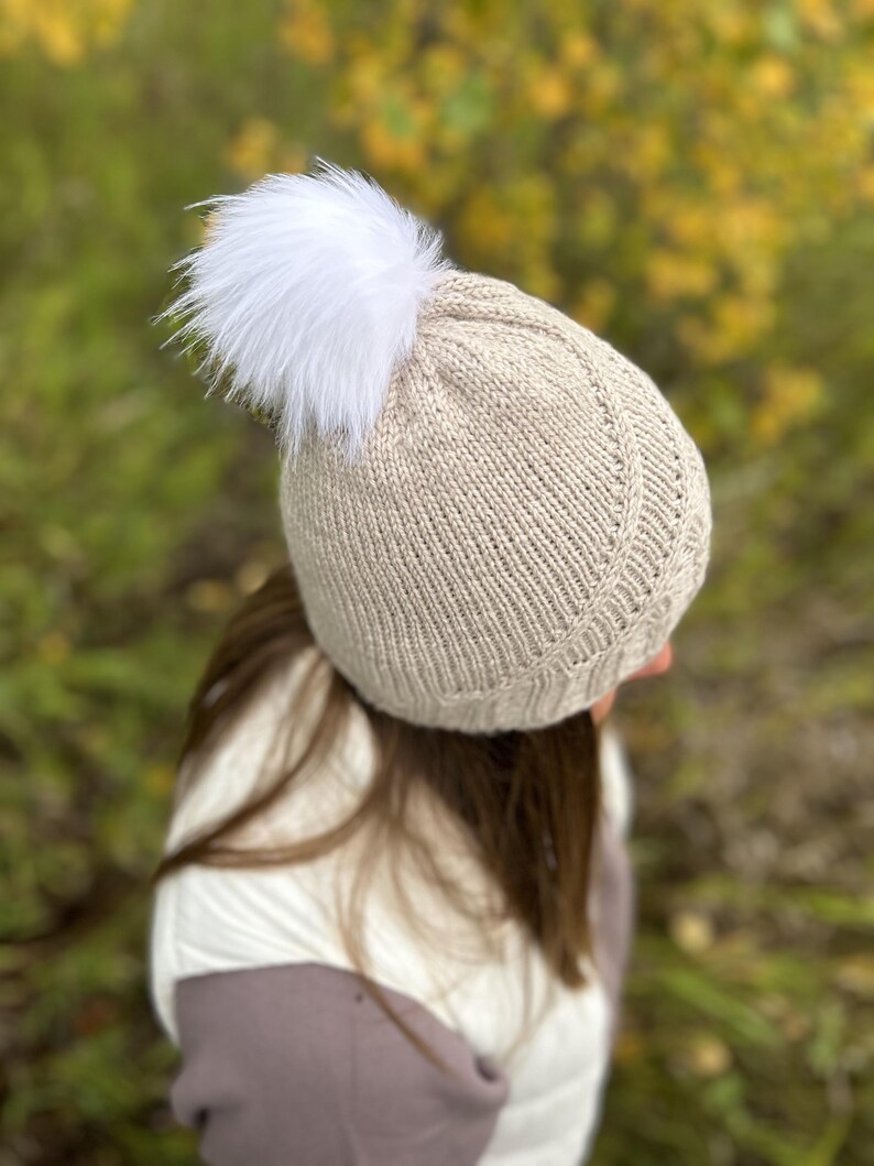 Knitting Pattern Cable Hat / Knit Hat Pattern / Adult Cable Hat Pattern ...