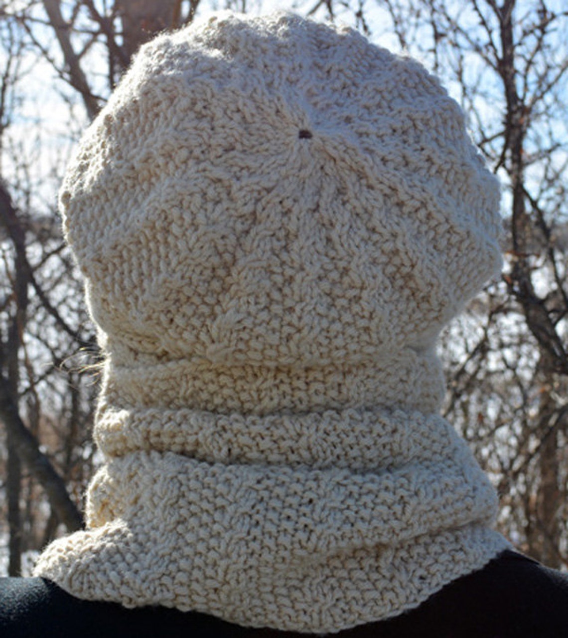 KNITTING PATTERN PDF Hat - Knit Pattern Slouch Hat - Knit Pattern Cable ...