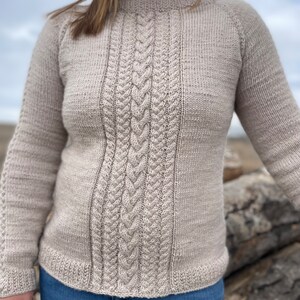 A-Line Cable Raglan Sweater