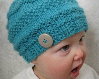 KNITTING PATTERN Hat - Knitting pattern slouch hat - Baby Hat - Knit pattern Hat - Baby Knit pattern