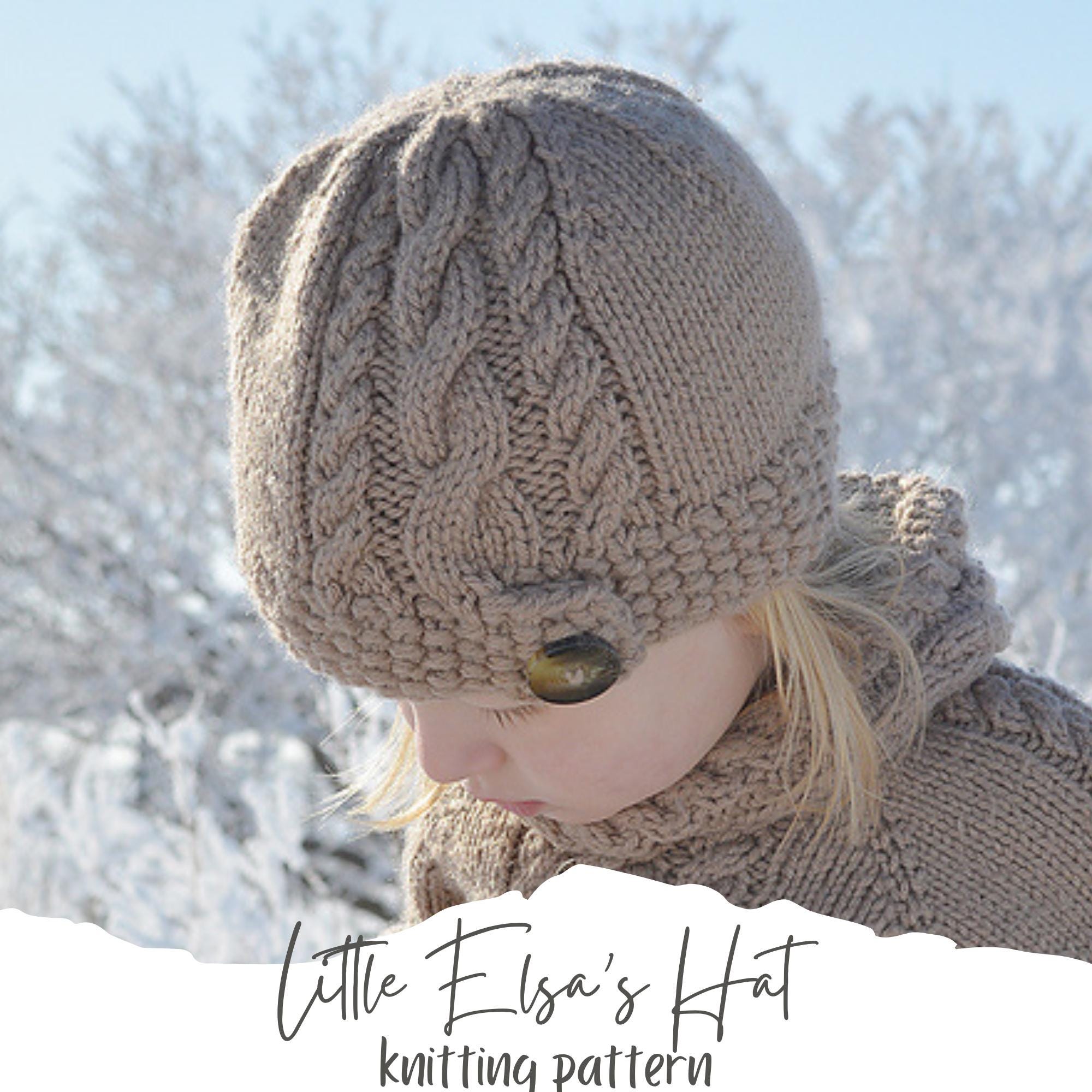 KNITTING PATTERN PDF Slouch Hat / Knitted Hat Pattern / Cable Hat ...