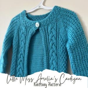 knitting pattern cardigan / knit pattern cable cardigan / knitting pattern sweater for baby / child cable cardigan / sweater pattern