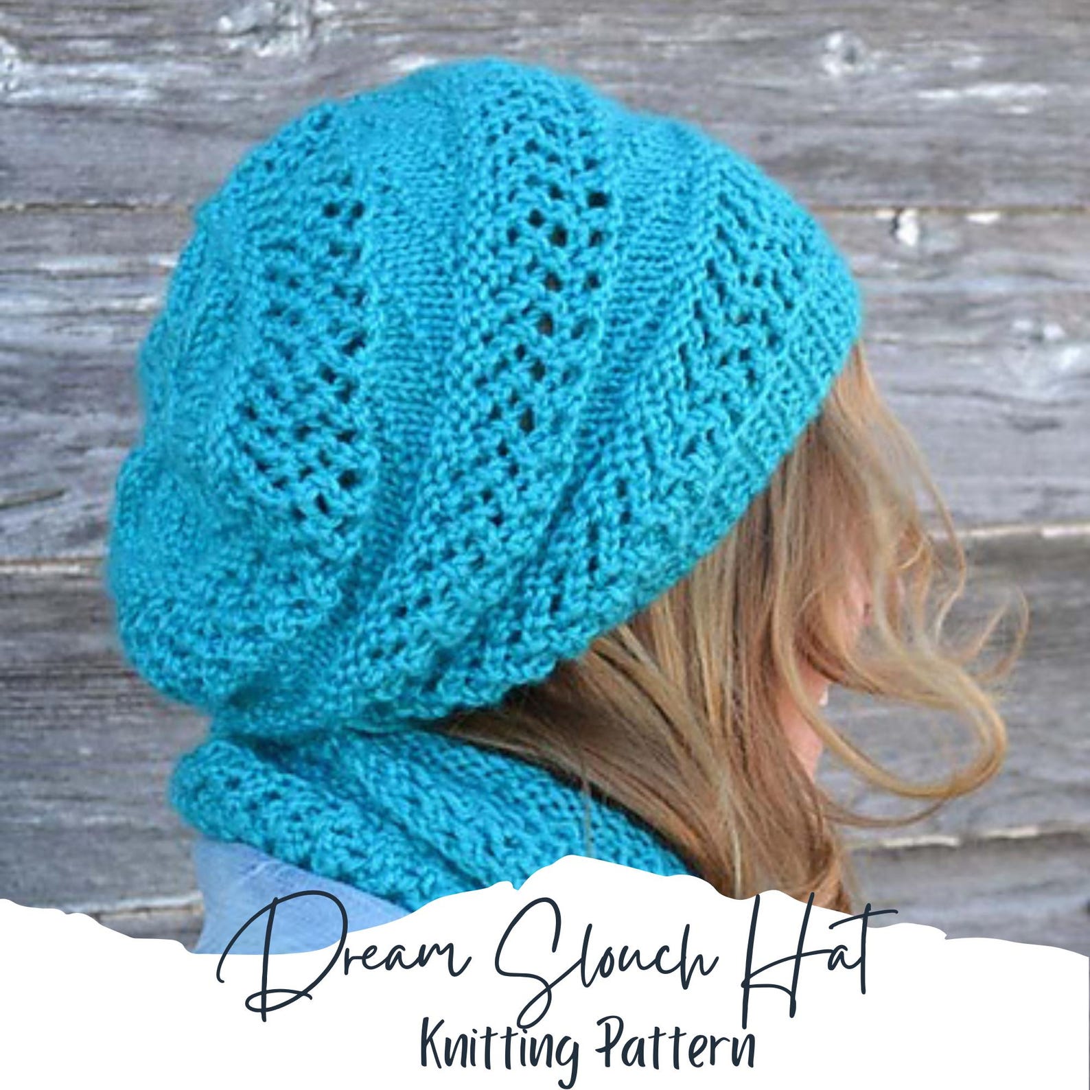 KNITTING PATTERN PDF Dream Slouch Hat - Slouch Hat Knit Pattern - Knit ...