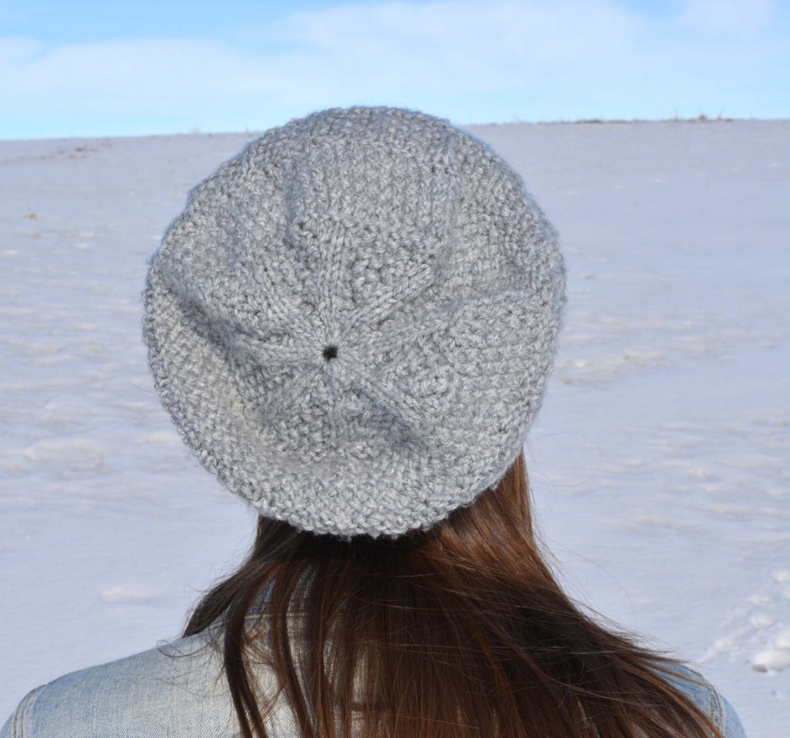 KNITTING PATTERN PDF Adult Slouch Hat - Knit Pattern Slouch Hat - Knit ...