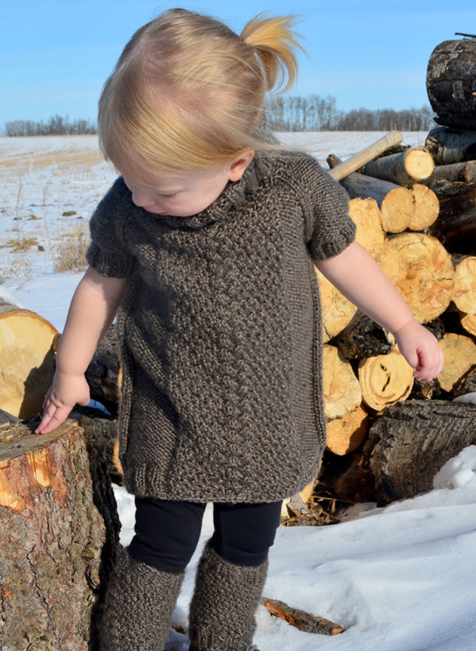 Knitting pattern sweater dress / knit pattern dress / Etsy