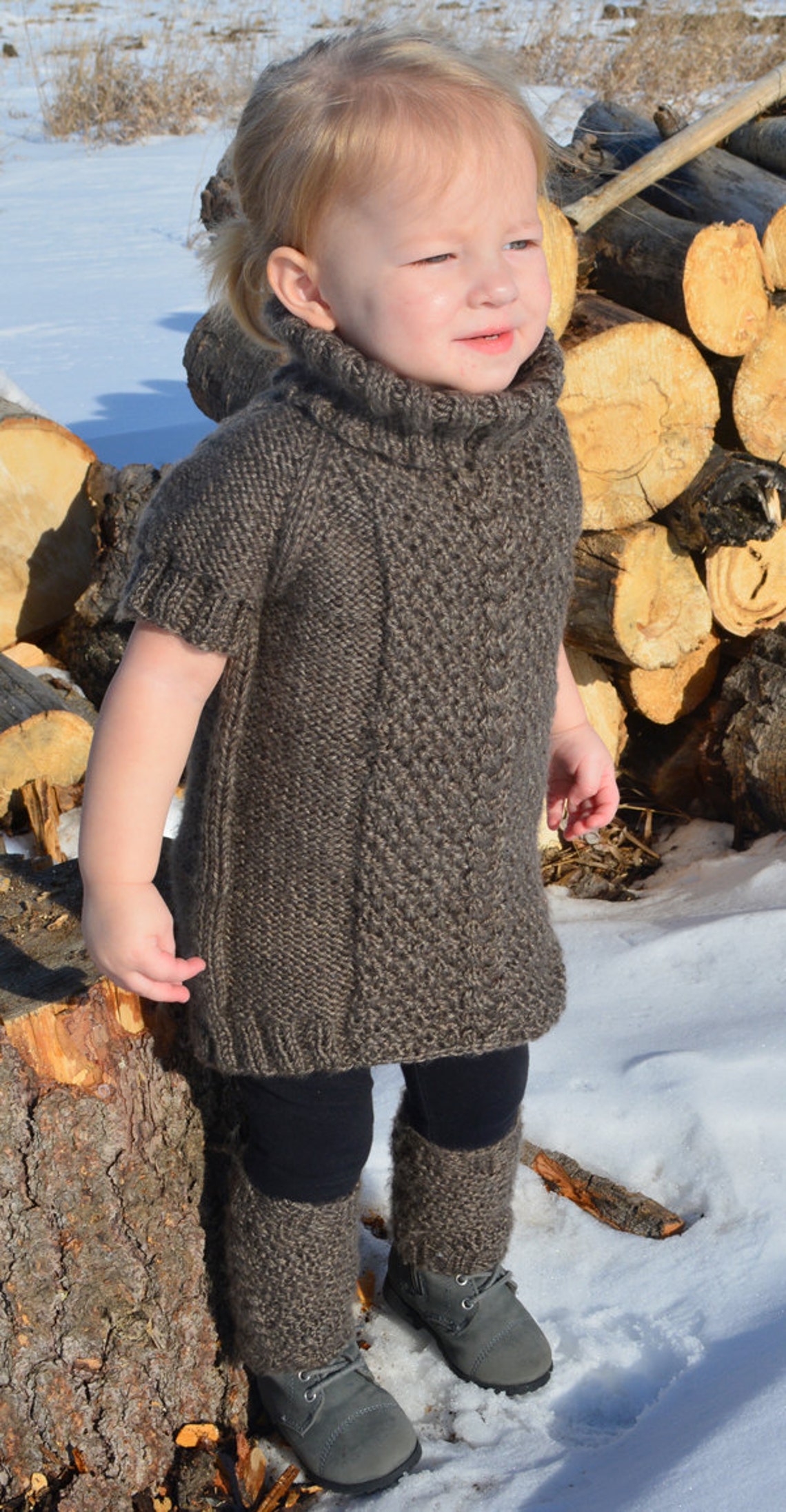 Knitting pattern sweater dress / knit pattern dress / Etsy