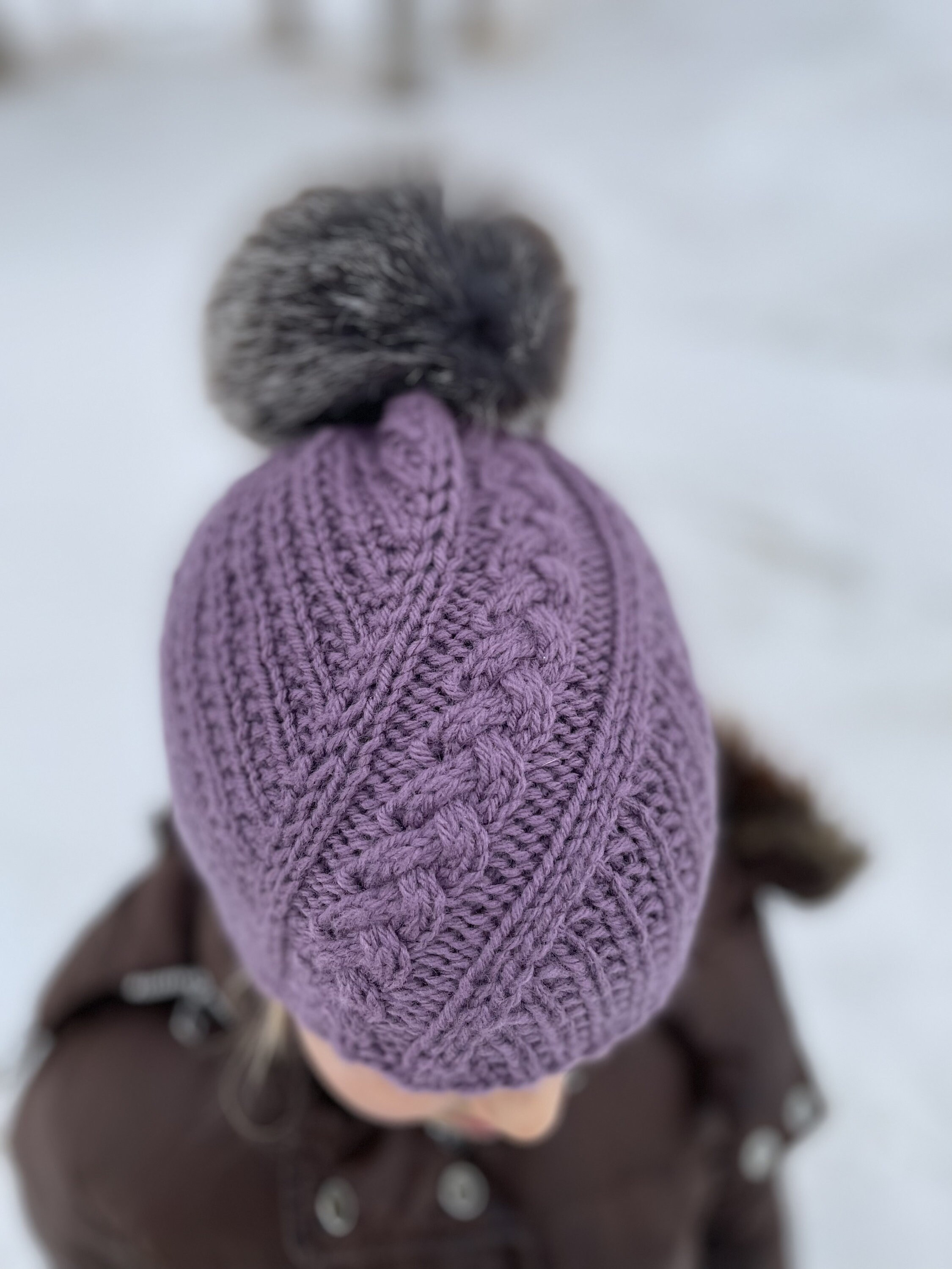 Cable Hat Knitting Pattern // Knitted Hat Pattern // for Baby to Adult ...