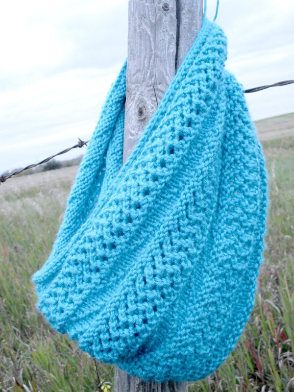 KNITTING PATTERN PDF Scarf - Knit Pattern Infinity Scarf, Knitting ...