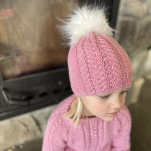 Knitting pattern simple cable hat / simple cable beanie hat knit pattern / knit pattern for children / for baby / cute knitted hat pattern image 8