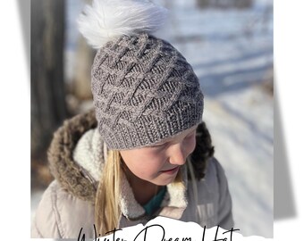 KNITTING PATTERN PDF hat - cable knit hat pattern - knitting pattern cable hat - knit pattern cable hat