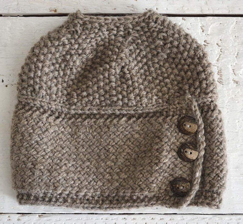 KNITTING PATTERN Messy Bun Hat // Knitting Pattern for Women Etsy