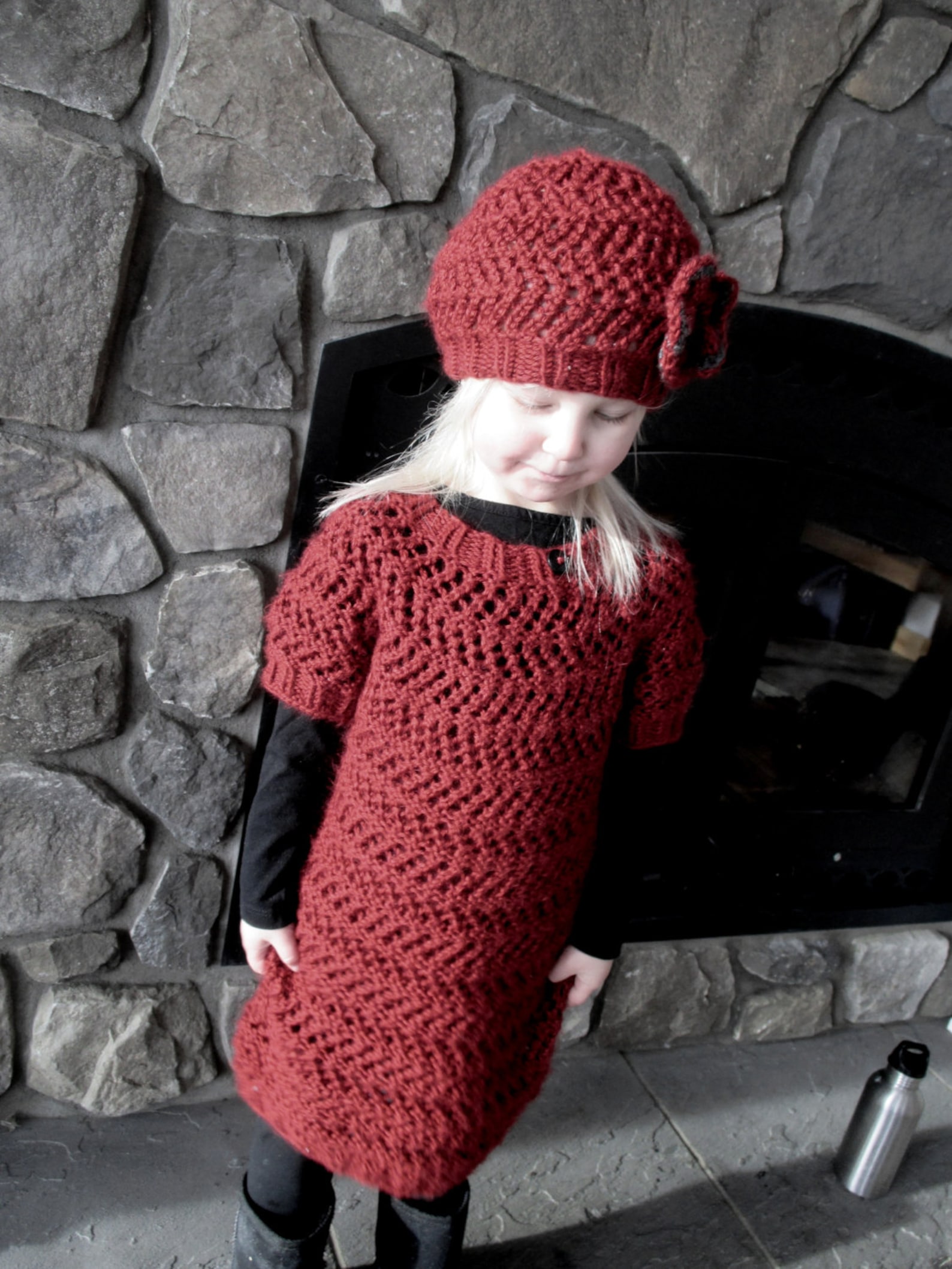 KNITTING PATTERN PDF Dress Baby Knit Sweater Dress Knit Etsy