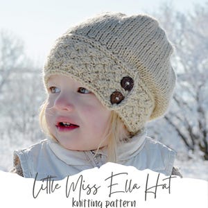Slouch Hat knitting pattern for baby, child, and adult - Knit pattern slouch hat - Baby slouch hat - Adult slouch hat - Cable Slouch hat