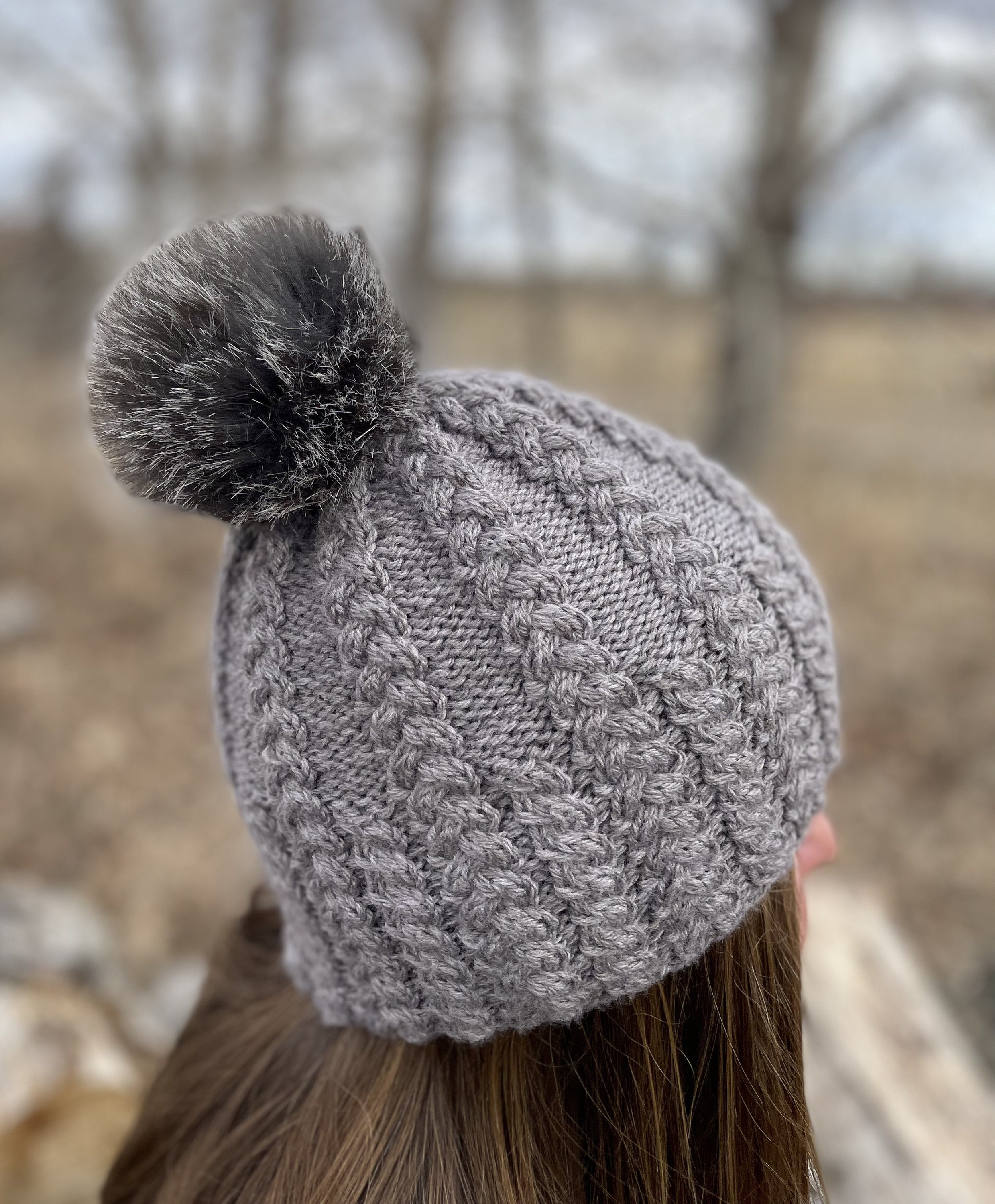 Cable Hat Knitting Pattern - Knit Cable Hat - Cable Hat Knit for Her ...