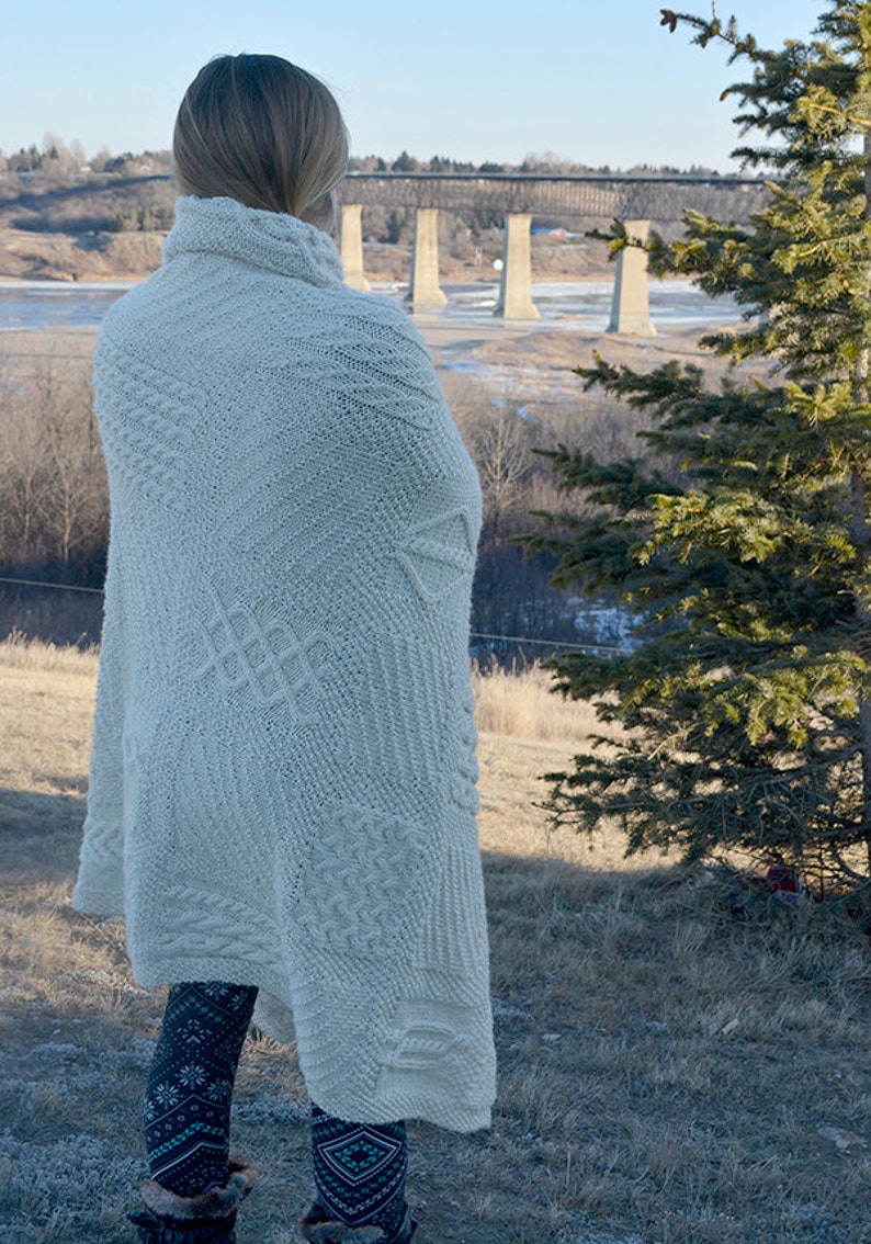 Seamless Knit Square Afghan // Knitting Pattern Afghan // Etsy