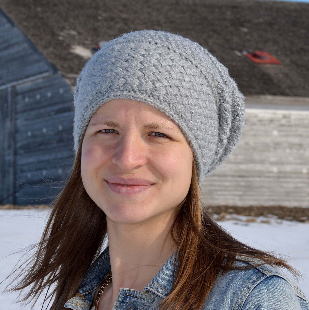 KNITTING PATTERN PDF Adult Slouch Hat - Knit Pattern Slouch Hat - Knit ...
