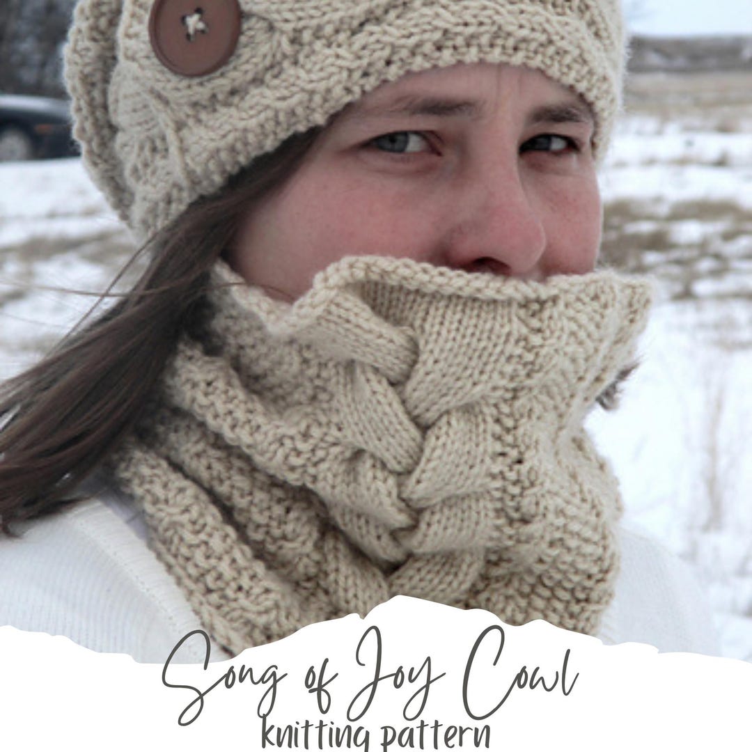Knitting Pattern Pdf Cable Cowl / Knit Cable Cowl Pattern / Knitting ...