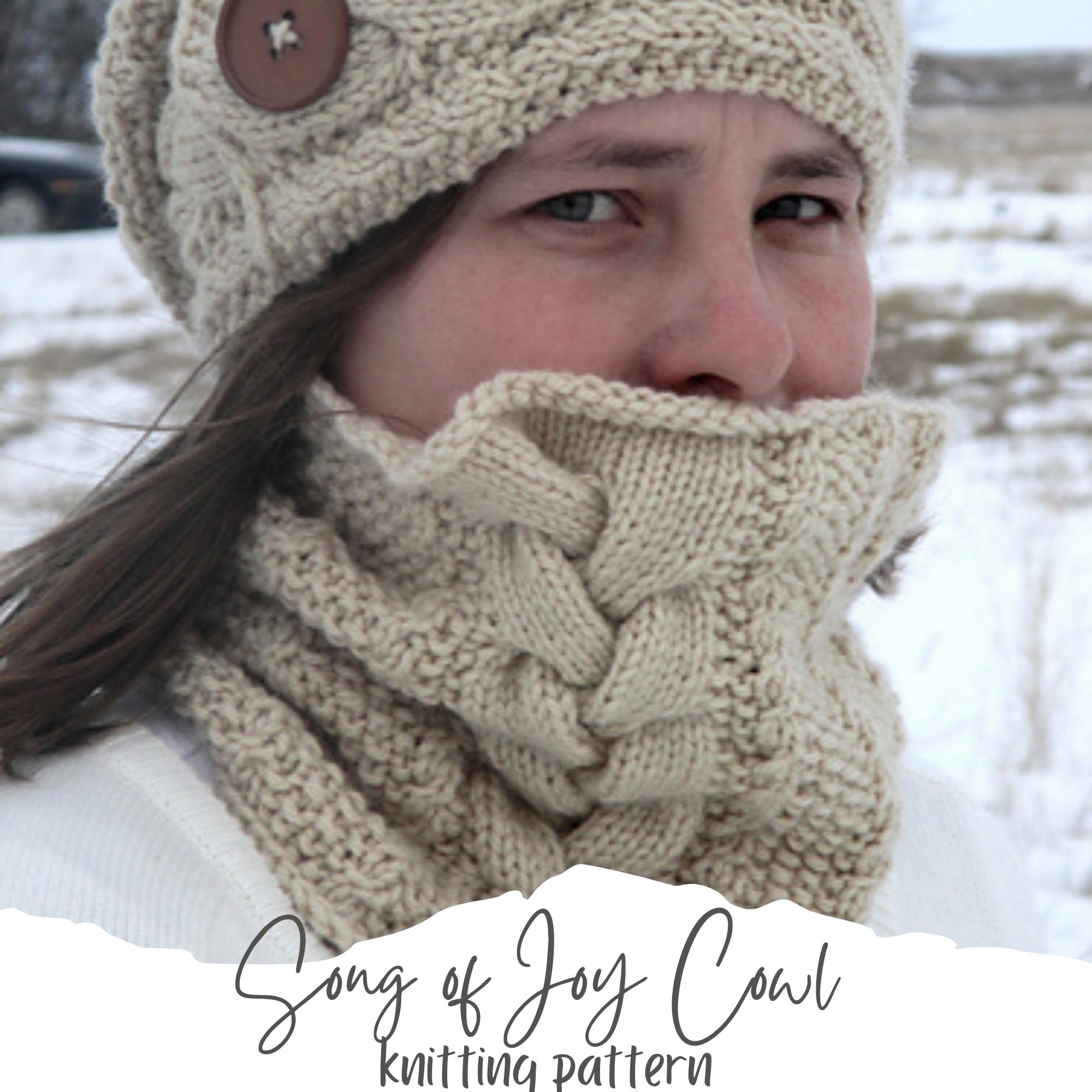 Knitting pattern pdf cable cowl / knit cable cowl pattern / knitting cables / knit cowl / knitting for her / cowl knitted pattern