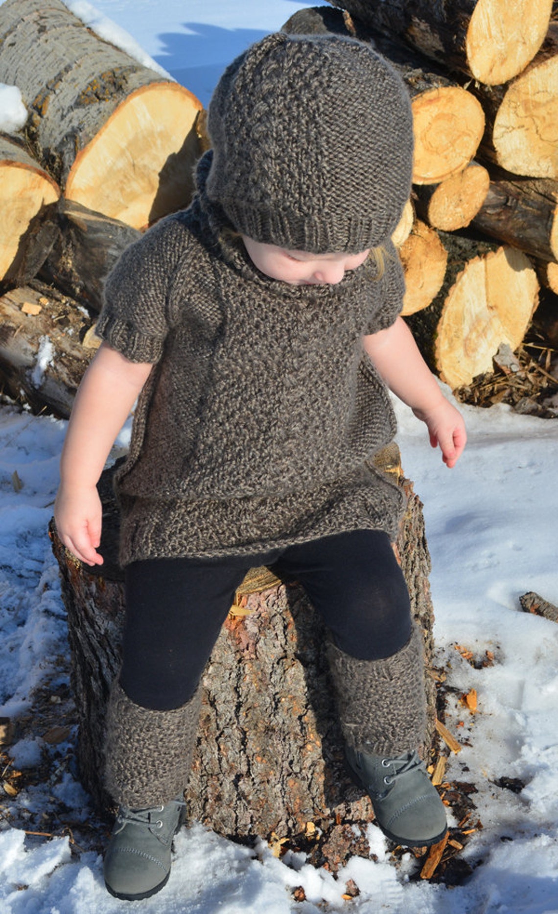 Knitting pattern sweater dress / knit pattern dress / Etsy