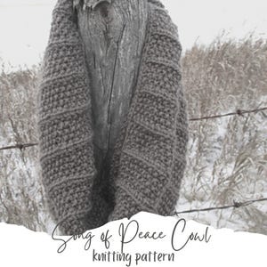 KNITTING PATTERN COWL - Knitting pattern scarf - Knit pattern scarf - knit scarf