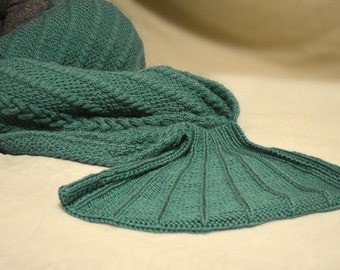 Knitting pattern mermaid tail - Adult mermaid tail - Knit pattern mermaid - Knitting pattern mermaid blanket - Knit blanket -  knit mermaid
