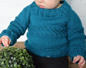 KNITTING PATTERN PDF Sweater - Knit pattern sweater - Knit boy sweater - Knit girl sweater - pdf file - knitting pattern