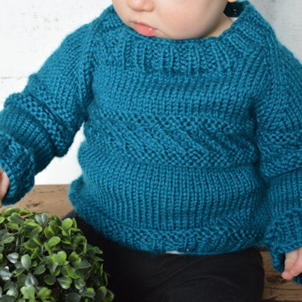 KNITTING PATTERN PDF Sweater - Knit pattern sweater - Knit boy sweater - Knit girl sweater - pdf file - knitting pattern