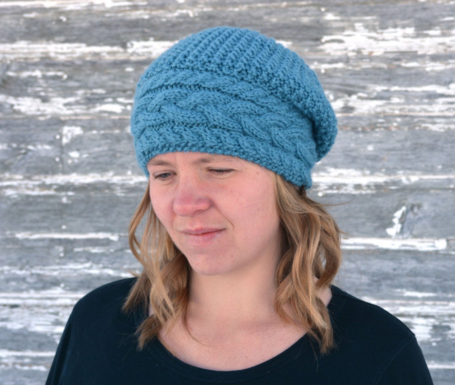 Knitting pattern hat Cable knit hat pattern Knit hat Etsy