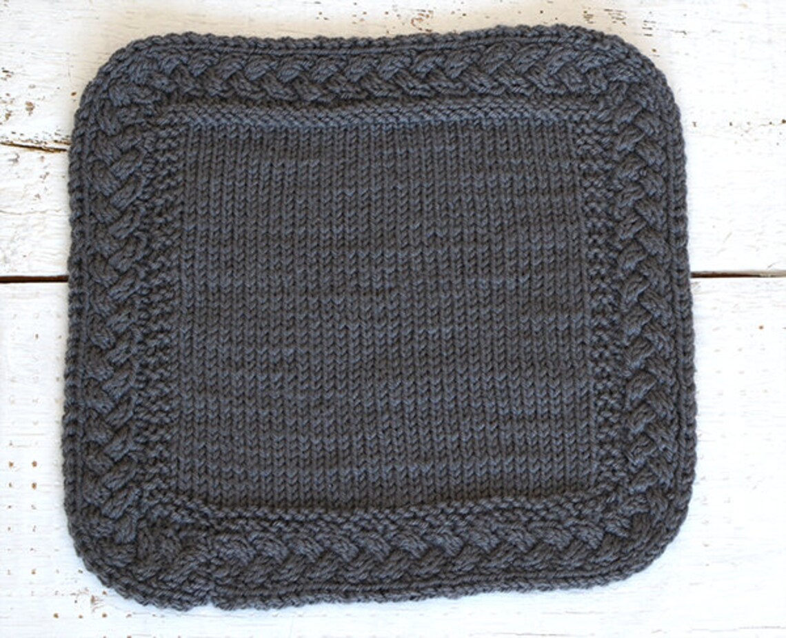 KNITTING TUTORIAL How to add a seamless cable border to a Etsy