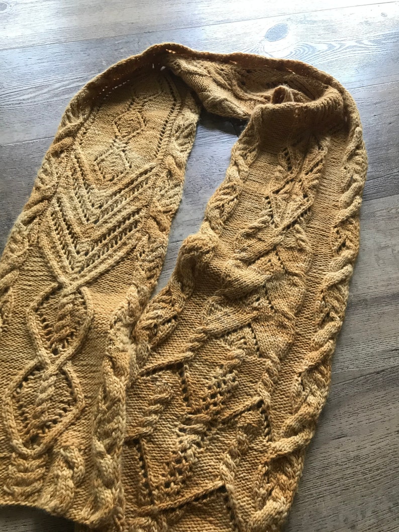 Cable Scarf Knitting Pattern // Cable Knit Scarf // Multiple Cable ...
