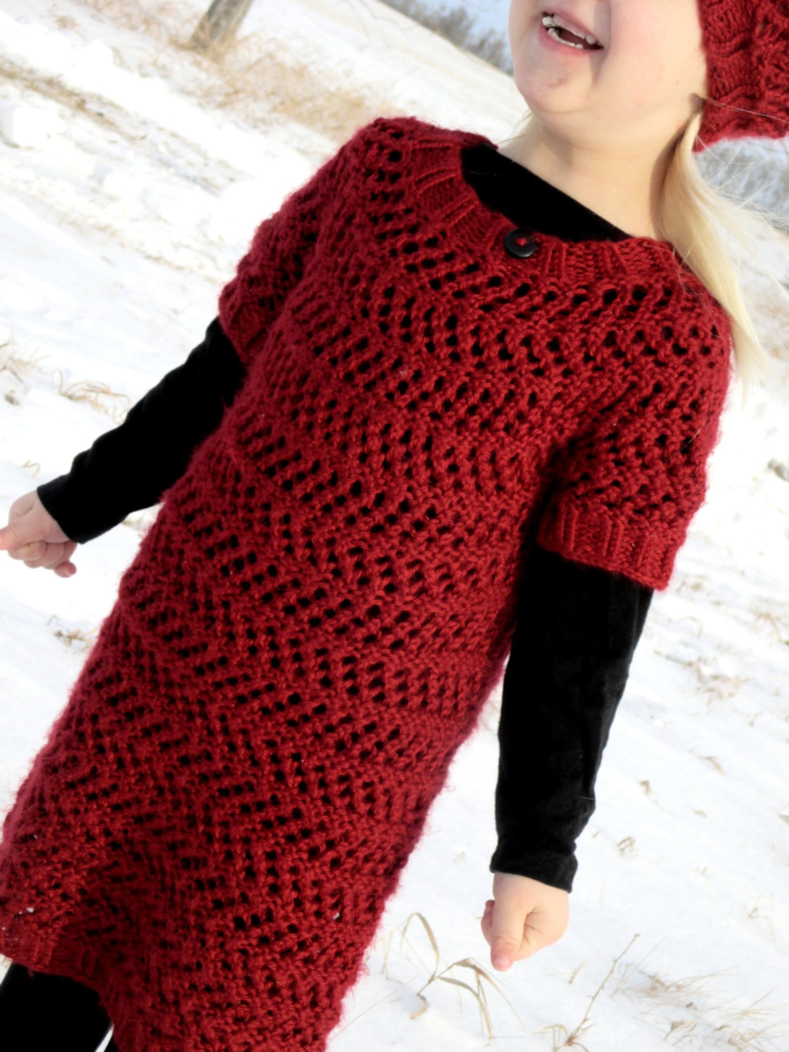 KNITTING PATTERN PDF Dress Baby Knit Sweater Dress Knit Etsy