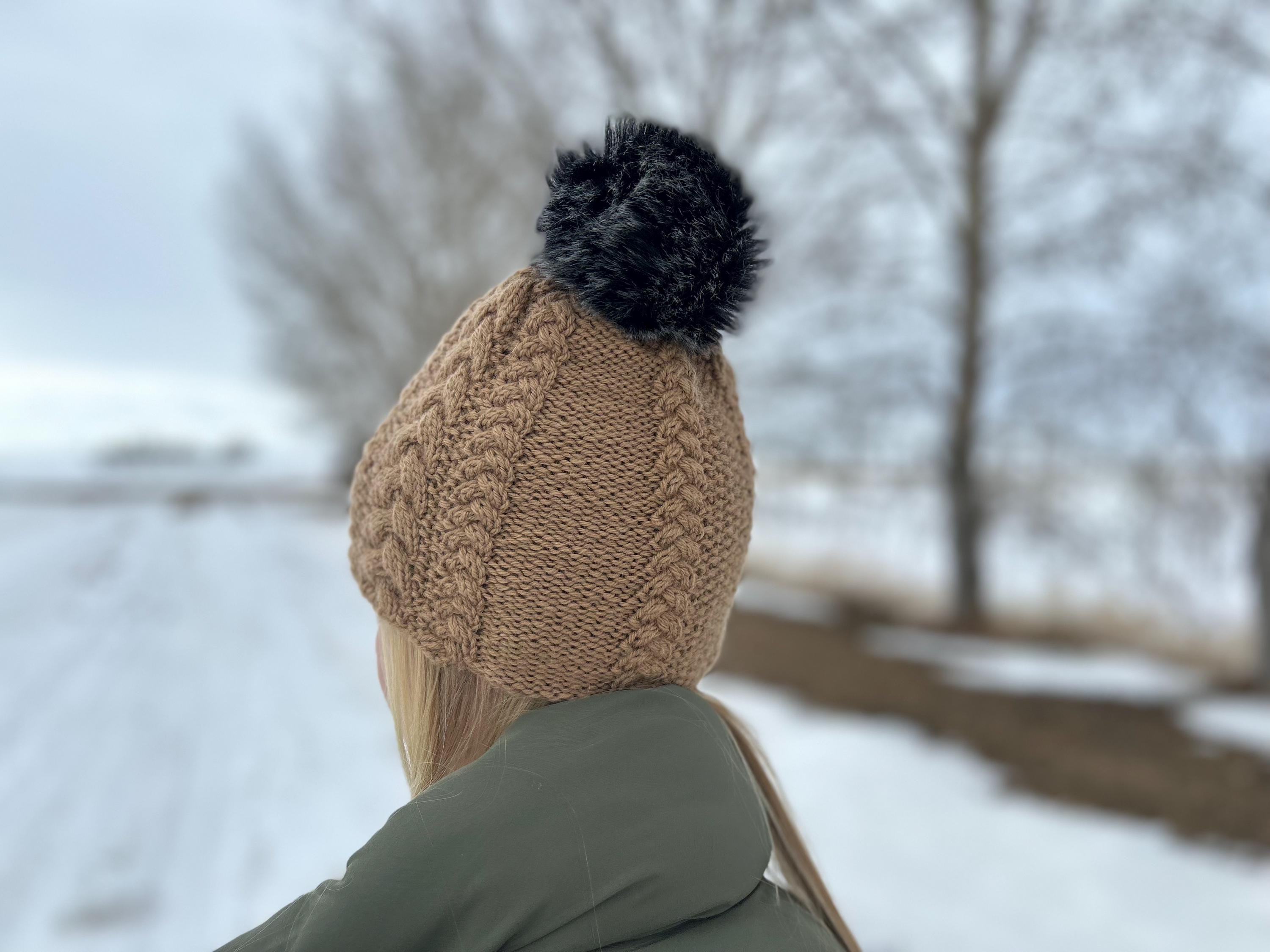 Knitting Pattern Cable Hat / Cable Hat Knit Pattern / Hat Knit Pattern ...