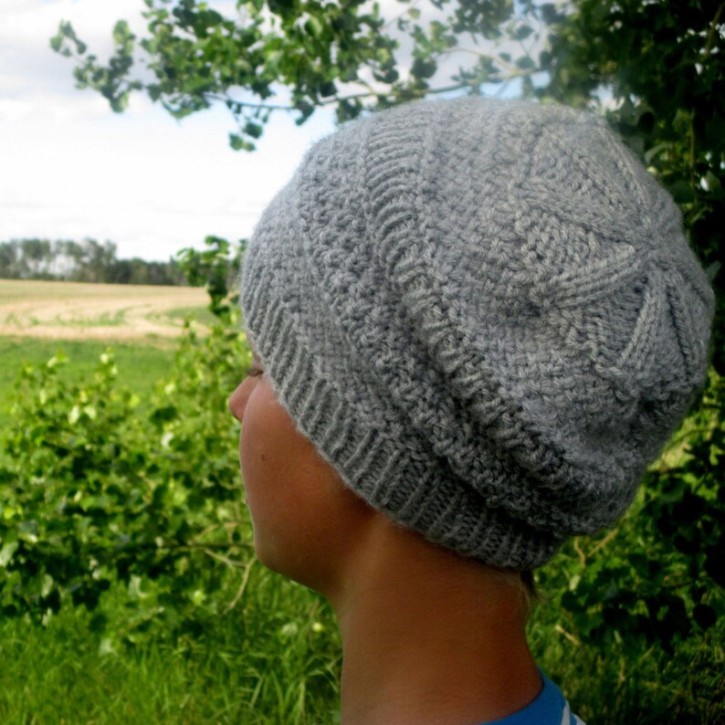 KNITTING PATTERN PDF Men's Slouch Hat Knit Pattern - Etsy UK