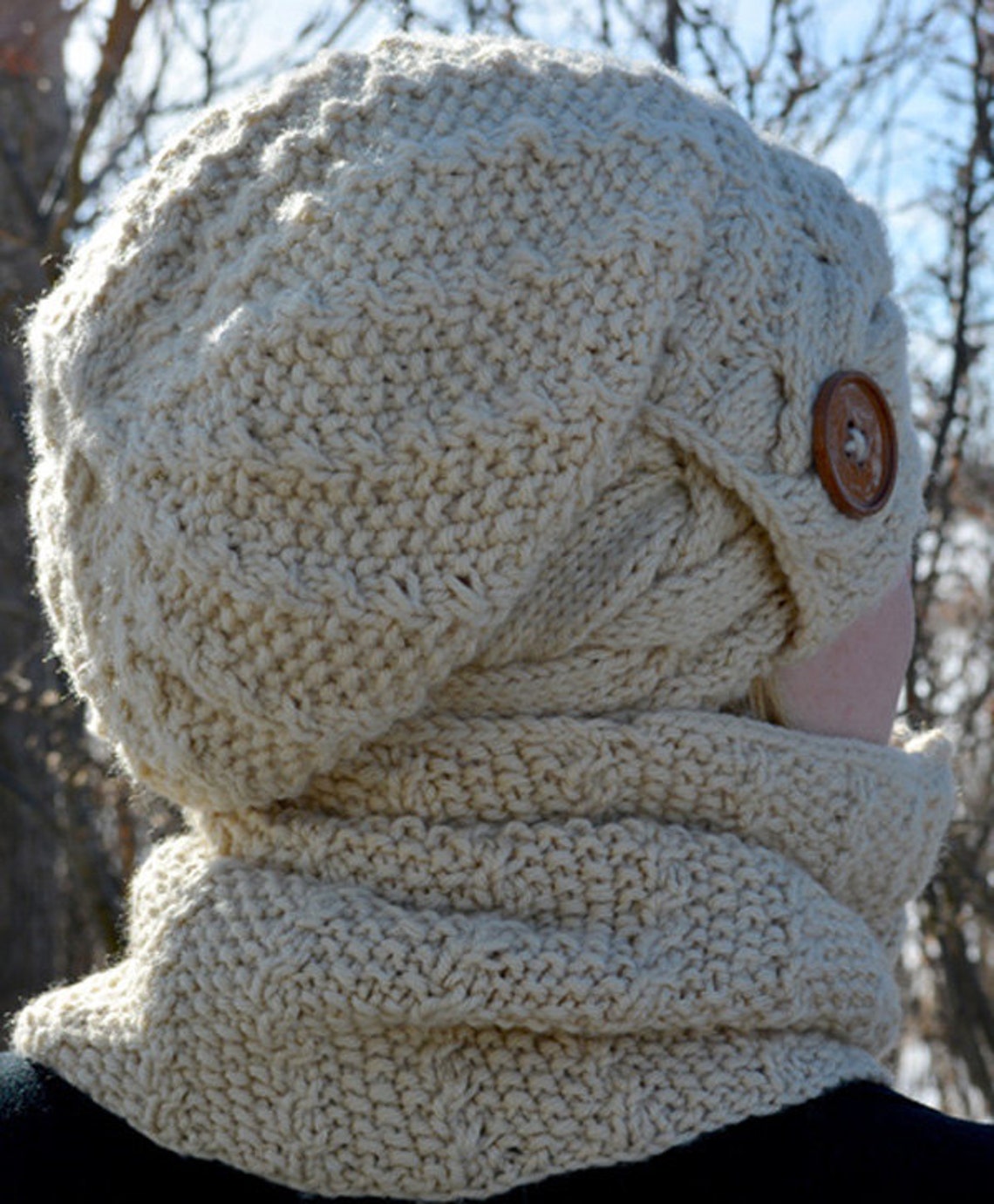 KNITTING PATTERN PDF Hat - Knit Pattern Slouch Hat - Knit Pattern Cable ...