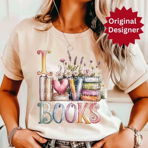 All Booked Clipart T-Shirt Sublimation Design, I Love Books Png, Book Lover Png, Teacher Gift Png, Book Club Png