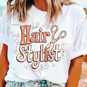 Hair Stylist Png, Hair Salon Clipart, Sublimation Design, Hair Dresser Clipart Png, Cosmetologist Tshirt Download Only