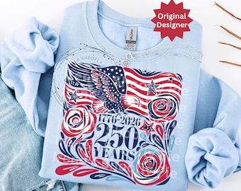 250th America Anniversary Png, Retro 4th Of July PNG, Patriotic Sublimation Design, American Png, Instant DIGITAL, Floral USA Png