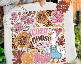 Adrette Herbstgans Png, Nur ein gemütliches Gänsehemd PNG, Herbstgans Png, Herbst Sublimation PNG, Girly Herbst Png, Herbst Kürbis Png