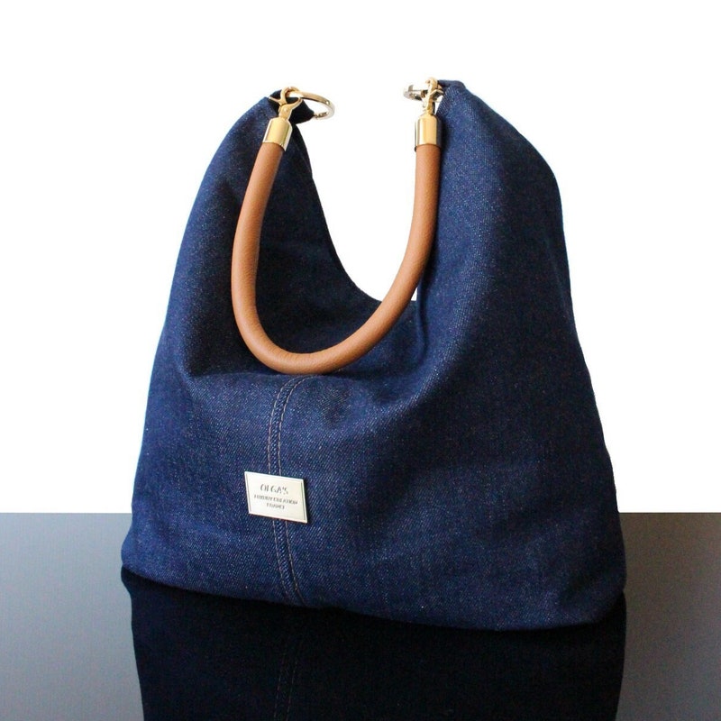 Denim Oversized Tote Bag main image 1