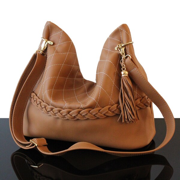 Quilted Leather Bag Etsy