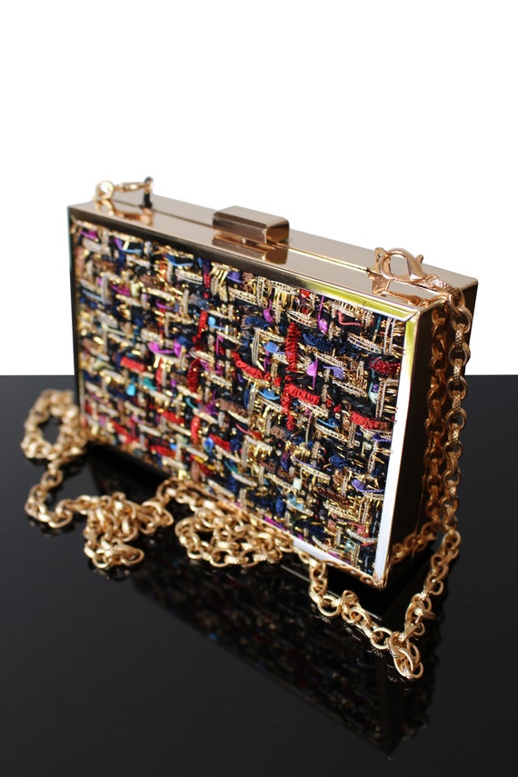 red and gold clutch