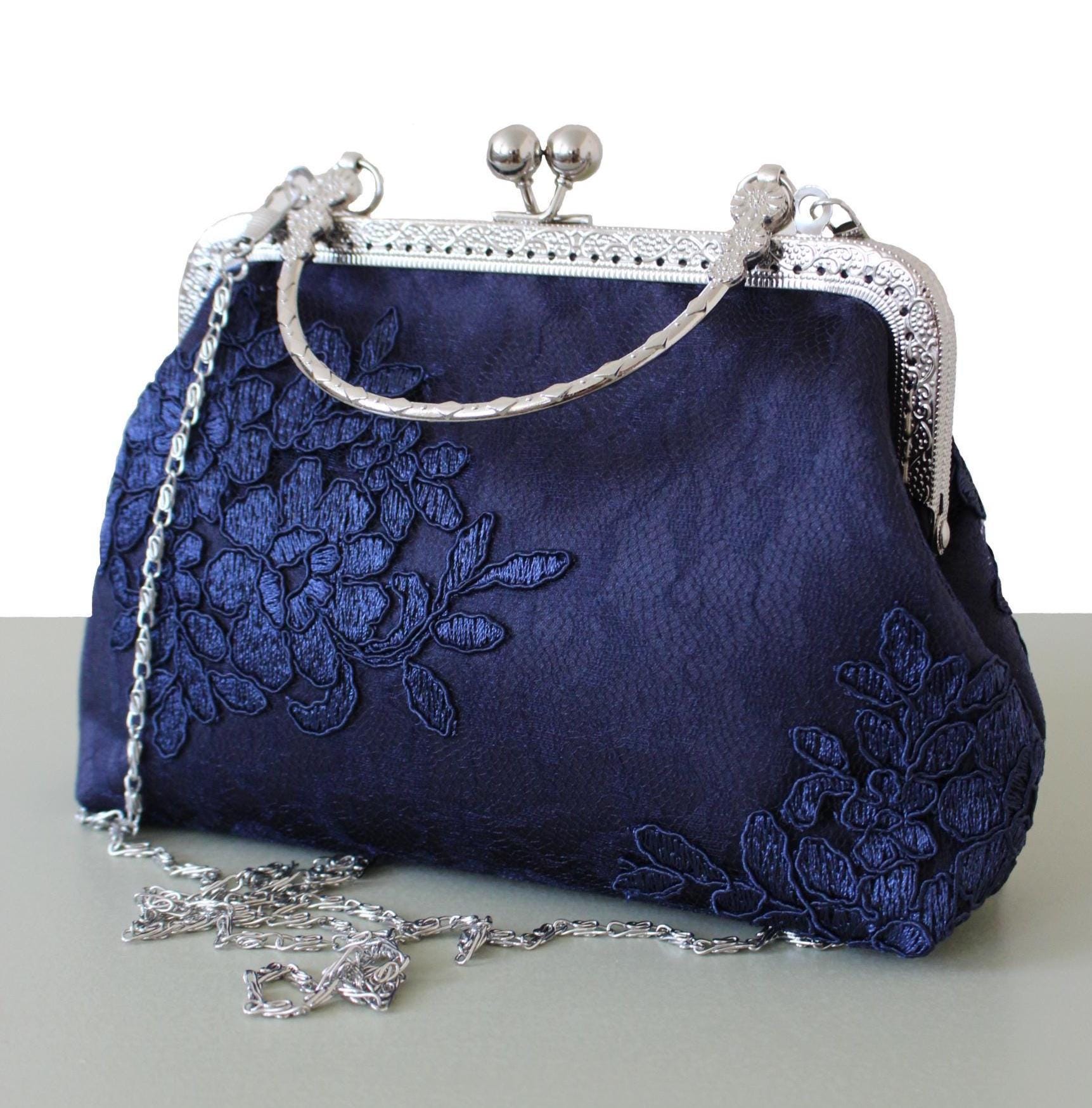 Navy Blue Clutch