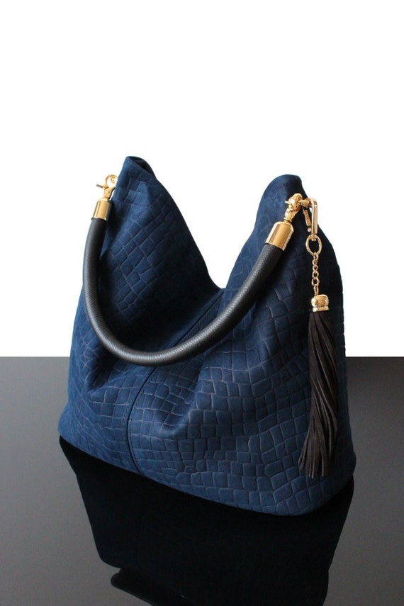 Loewe Suede Purse Navy Blue Handbag Vintage 60s Evening Bag - Etsy Denmark