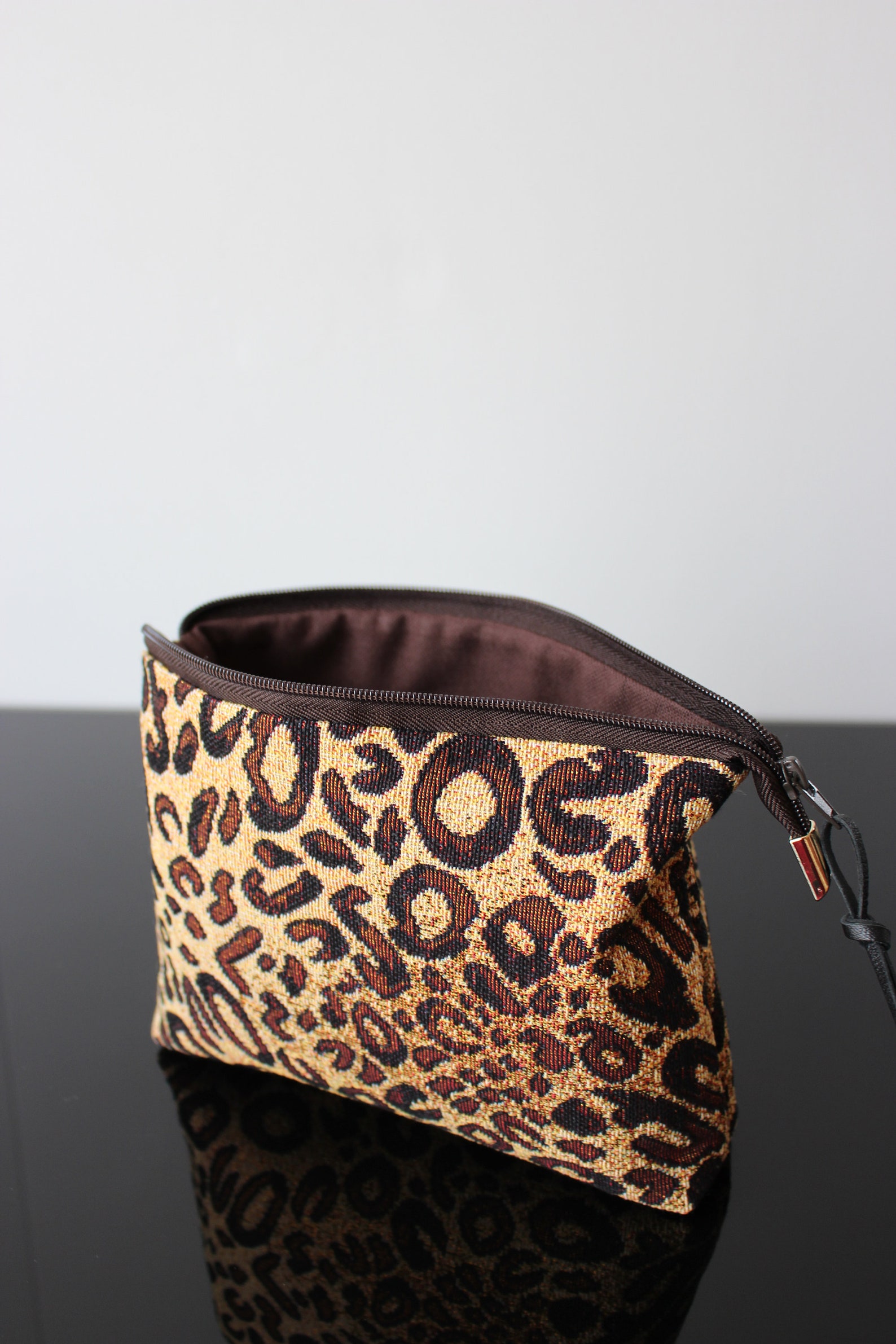 Cosmetic purse bag Women Jaguar fabric trendy 2021 large purse Etsy
