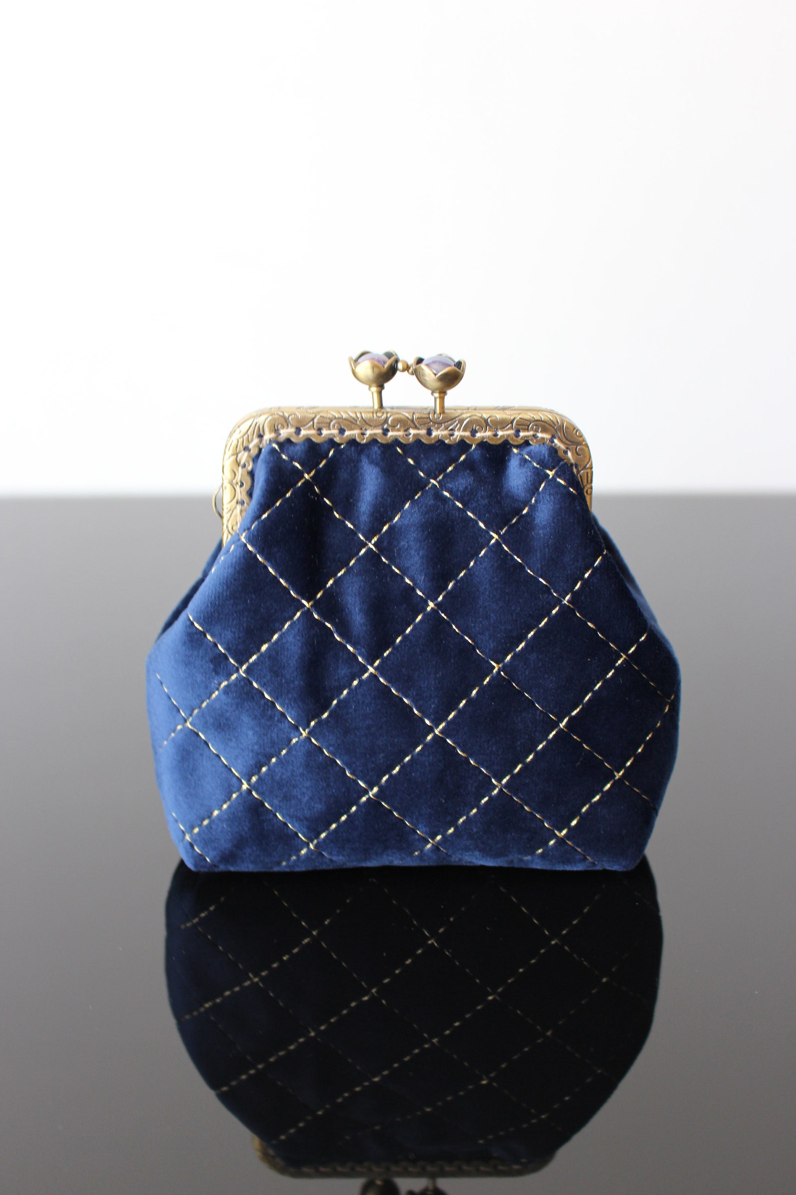 Navy Blue Luxury Purse