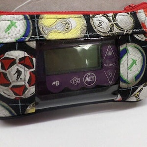 Insulin Pump Pouch cases with window type 1 diabetic insulin pump bands medical pouches cgm cases Champion Soccer Balls
